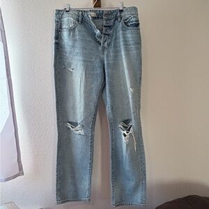 Altar'd State Light Blue Distressed Women’s Jeans